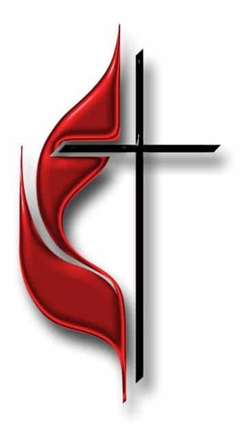 united methodist church cross and flame logo